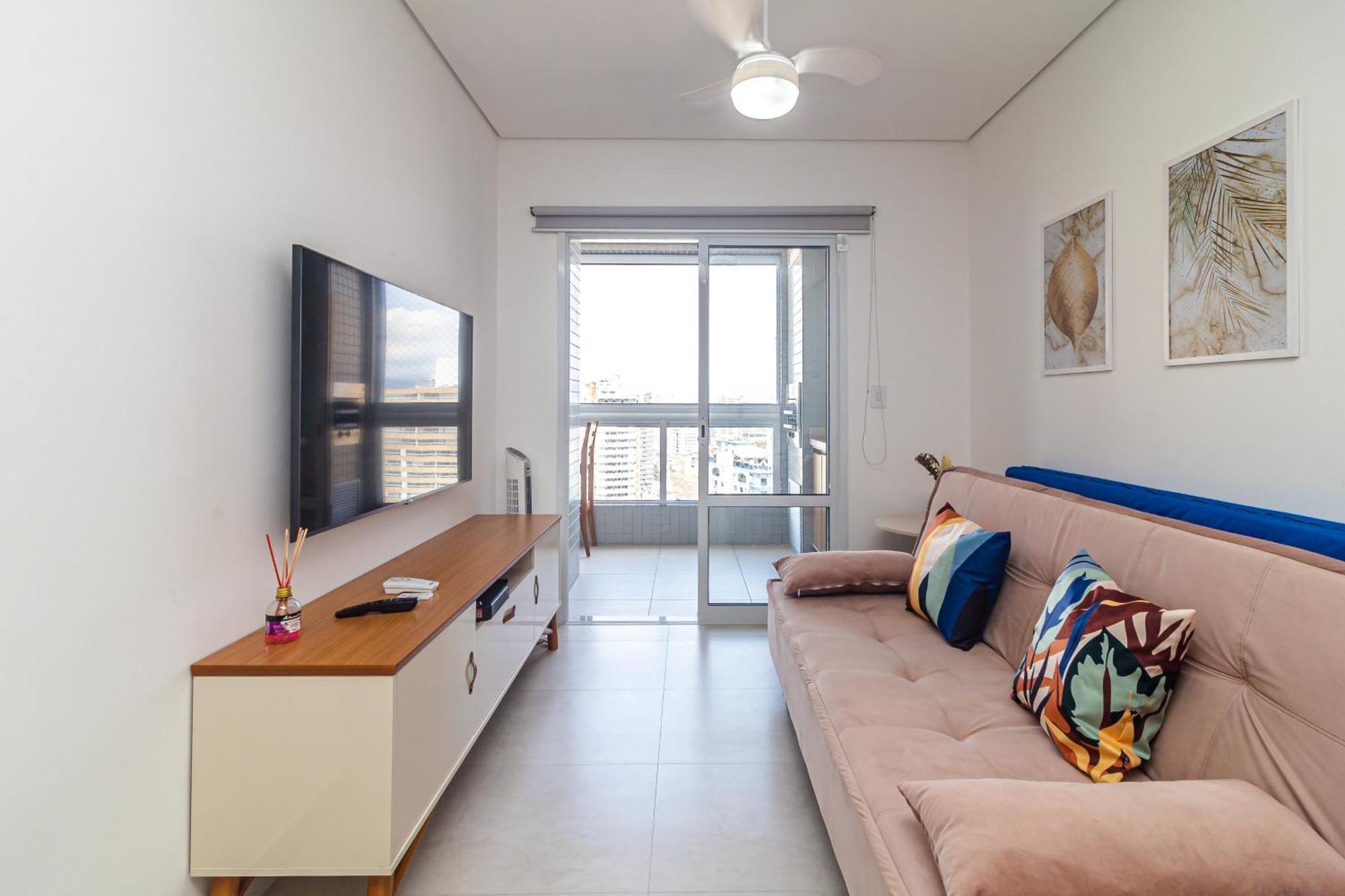 Apto Otima Localizacao A 100M Da Praia, Piscina, Ar Condicionado, Garagem E Portaria 24H Πράια Γκράντε Εξωτερικό φωτογραφία